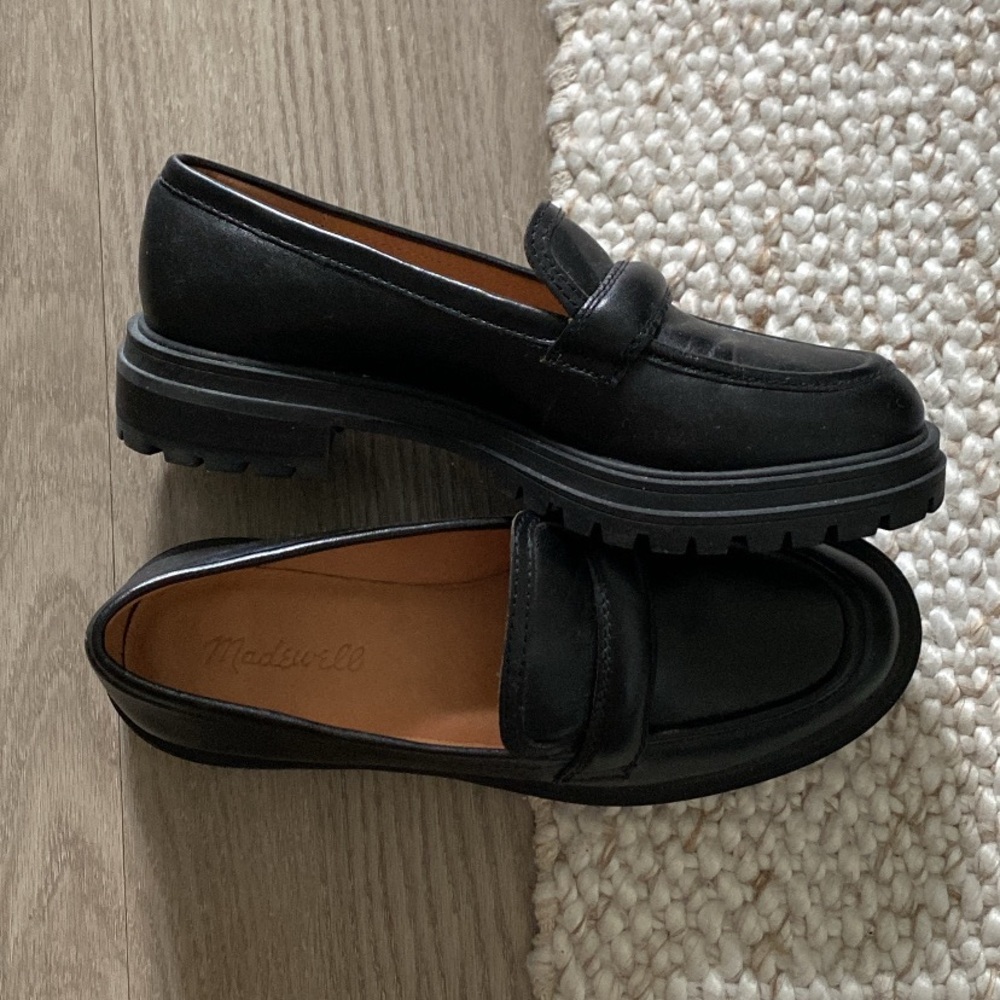 *NEW* MADEWELL bradley lugsole leather loafers 👞🖤